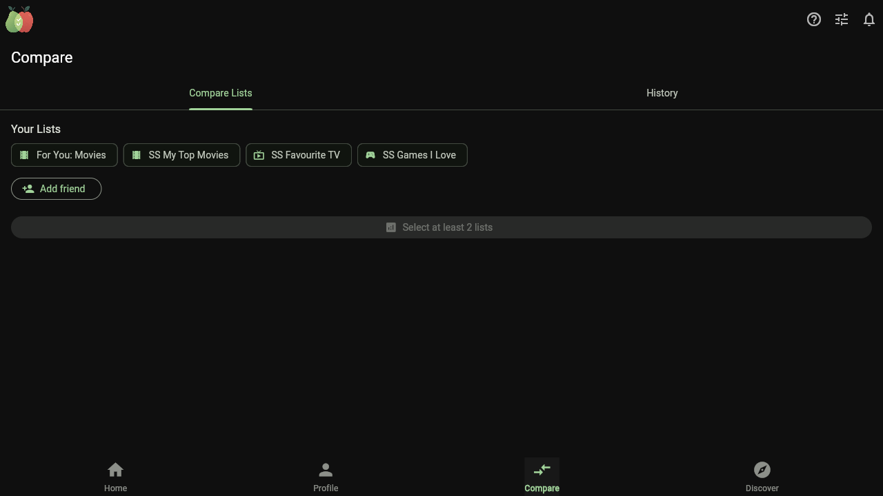 ComPearApple compare tab